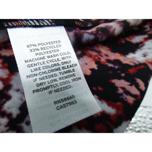 Halogen Floral Print Surplice Sleeveless Blouse, Black, Multi, Sz. XS - Picture 8 of 10